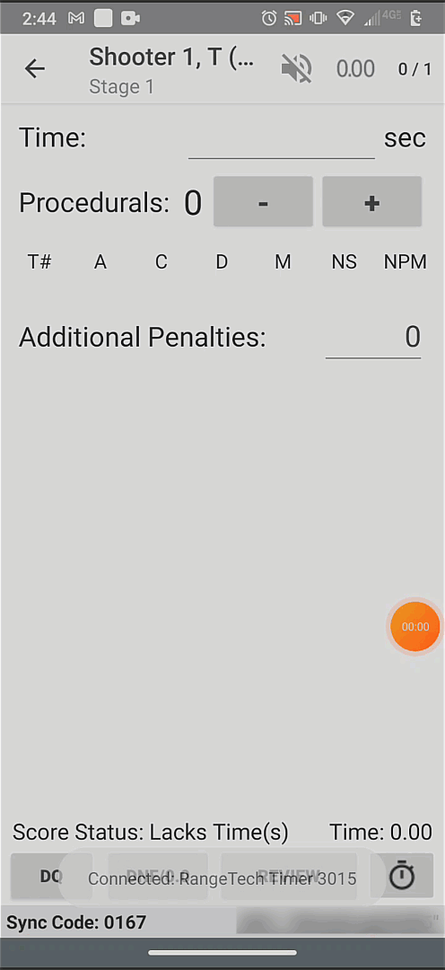 Practiscore Bluetooth timer RTT Practiscore Bluetooth timer RTT